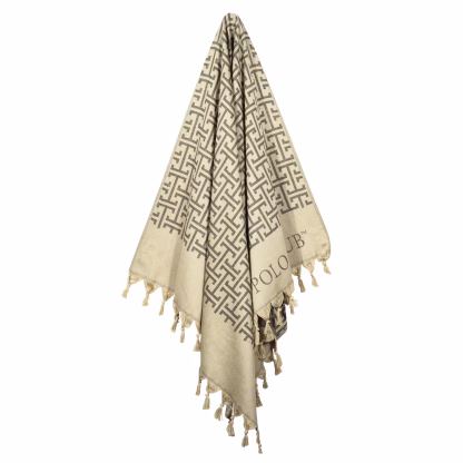 Greenwich Polo Club Πετσετα-Παρεο 90Χ170 4057 Beige - Black Beige - Black