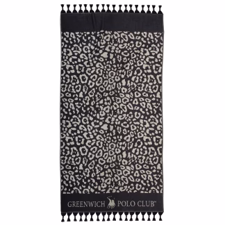 Greenwich Polo Club Πετσετα-Παρεο 90Χ170 4059 Black - Ivory Black - Ivory