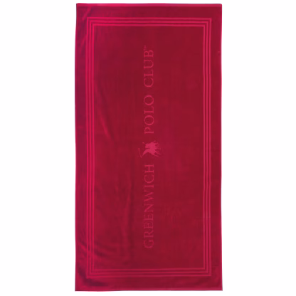 Greenwich Polo Club Πετσετα Θαλασσης 90Χ170 4066 Red Red