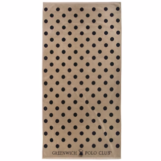 Greenwich Polo Club Πετσετα Θαλασσης 90Χ170 4071 Black - Taupe Black - Taupe