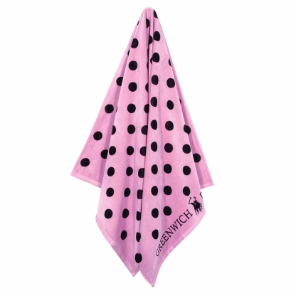 Greenwich Polo Club Πετσετα Θαλασσης 90Χ170 4072 Black - Pink Black - Pink
