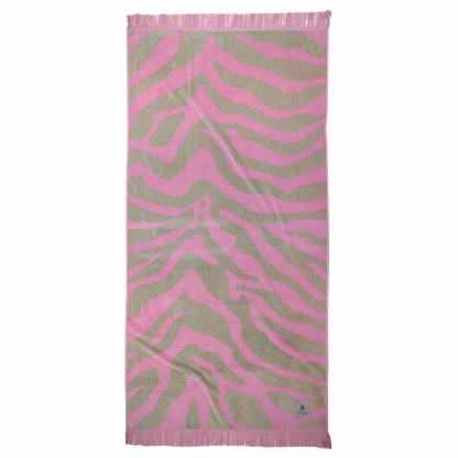 Greenwich Polo Club Πετσετα Θαλασσης 90Χ180 3854 Olive - Pink Olive - Pink