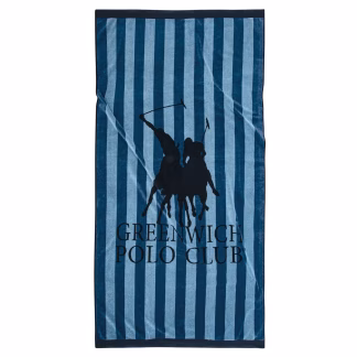 Greenwich Polo Club Πετσετα Θαλασσης 90Χ180 3855 Blue Blue