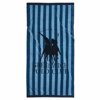 Greenwich Polo Club Πετσετα Θαλασσης 90Χ180 3855 Blue Blue