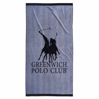 Greenwich Polo Club Πετσετα Θαλασσης 90Χ180 3856 Grey Grey