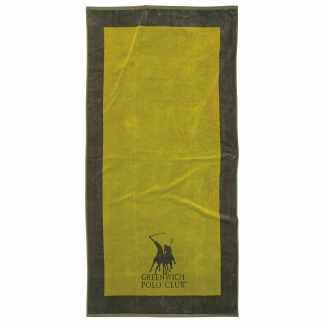 Greenwich Polo Club Πετσετα Θαλασσης 90Χ180 3859 Olive Olive
