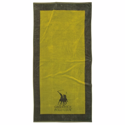 Greenwich Polo Club Πετσετα Θαλασσης 90Χ180 3859 Olive Olive