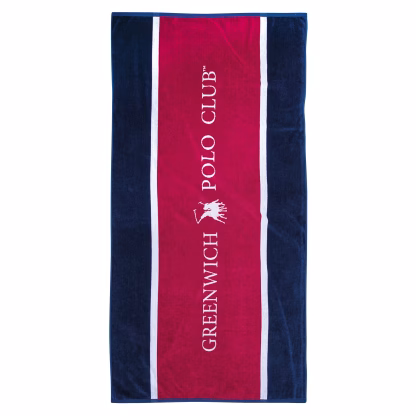 Greenwich Polo Club Πετσετα Θαλασσης 90Χ180 3864 Blue - Red Blue - Red