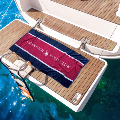 Greenwich Polo Club Πετσετα Θαλασσης 90Χ180 3864 Blue - Red Blue - Red