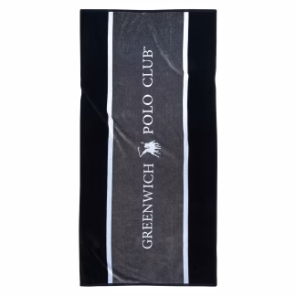 Greenwich Polo Club Πετσετα Θαλασσης 90Χ180 3865 Black - Grey Black - Grey