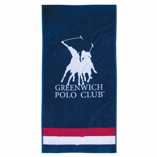 Greenwich Polo Club Πετσετα Θαλασσης 90Χ180 3866 Blue - Red - White Blue - Red - White