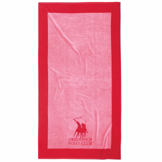 Greenwich Polo Club Πετσετα Θαλασσης 90Χ180 4000 Pink - Red Pink - Red
