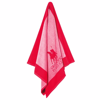Greenwich Polo Club Πετσετα Θαλασσης 90Χ180 4000 Pink - Red Pink - Red