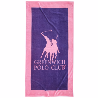 Greenwich Polo Club Πετσετα Θαλασσης 90Χ180 4001 Pink - Purple Pink - Purple