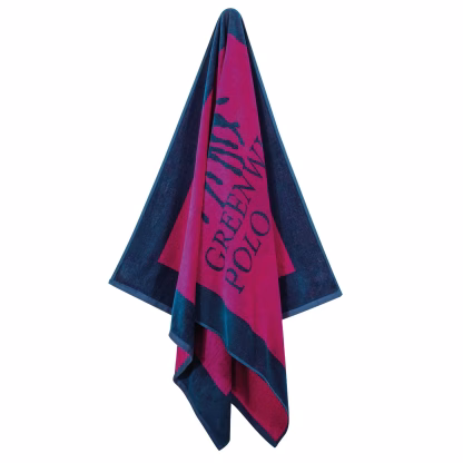 Greenwich Polo Club Πετσετα Θαλασσης 90Χ180 4002 Blue - Fuschia Blue - Fuschia