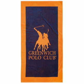 Greenwich Polo Club Πετσετα Θαλασσης 90Χ180 4003 Blue - Orange Blue - Orange