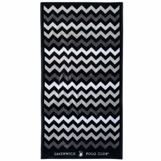 Greenwich Polo Club Πετσετα Θαλασσης 90Χ180 4007 Black - Grey Black - Grey