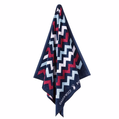 Greenwich Polo Club Πετσετα Θαλασσης 90Χ180 4008 Blue - Red - White Blue - Red - White