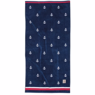 Greenwich Polo Club Πετσετα Θαλασσης 90Χ180 4010 Blue - White Blue - White