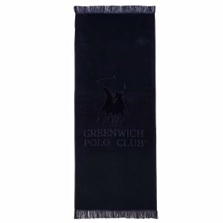 Greenwich Polo Club Πετσετα Θαλασσης 90Χ190 3656 Black Black