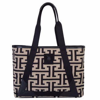 Greenwich Polo Club Τσαντα Θαλασσης 35Χ42Χ12 3840 Beige - Black Beige - Black