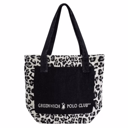 Greenwich Polo Club Τσαντα Θαλασσης 55Χ40 3861 Beige - Black Beige - Black