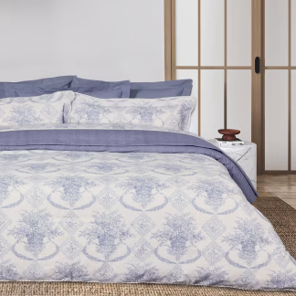 Das Home Κουβερλι King Prestige 1696 Blue - Ecru Blue - Ecru