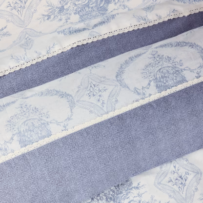 Das Home Κουβερλι King Prestige 1696 Blue - Ecru Blue - Ecru