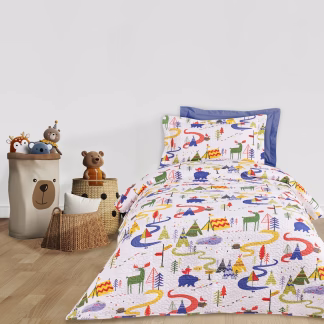 Das Kids Κουβερλι Μονο 4927 Blue - Green - White Blue - Green - White