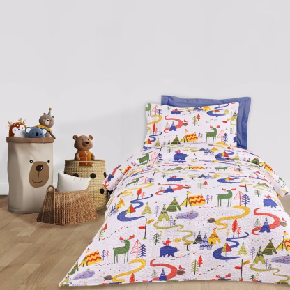 Das Kids Κουβερλι Μονο 4927 Blue - Green - White Blue - Green - White