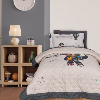 Das Kids Κουβερλι Μονο 4939 Beige - Grey Beige - Grey