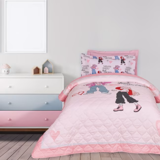 Das Kids Κουβερλι Μονο 4940 Grey - Pink Grey - Pink