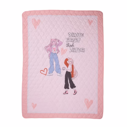 Das Kids Κουβερλι Μονο 4940 Grey - Pink Grey - Pink