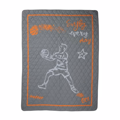 Das Kids Κουβερλι Μονο 4941 Grey - Orange Grey - Orange
