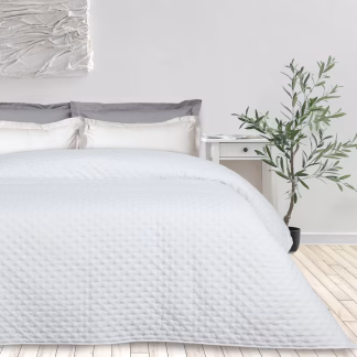 Das Home Κουβερλι Υπερδιπλο Happy 9658 White White