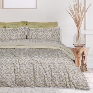 Das Home Σεντονια Σετ King Prestige 1692 Olive - Taupe Olive - Taupe