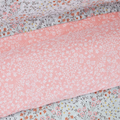 Das Home Σετ Σεντονια Μονα Με Λαστιχο Casual 5428 Mint - Rose Mint - Rose