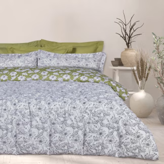 Das Home Σετ Σεντονια Μονα Happy 9670 Ivory - Olive Ivory - Olive