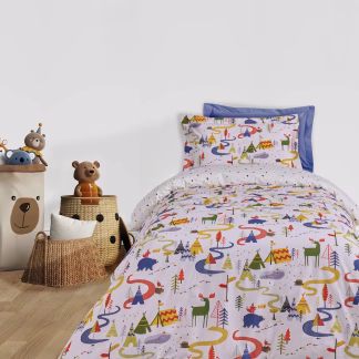 Das Kids Σετ Σεντονια Μονα 4927 Blue - Green - White Blue - Green - White