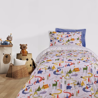 Das Kids Σετ Σεντονια Μονα 4927 Blue - Green - White Blue - Green - White