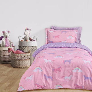 Das Kids Σετ Σεντονια Μονα 4929 Pink - Purple Pink - Purple