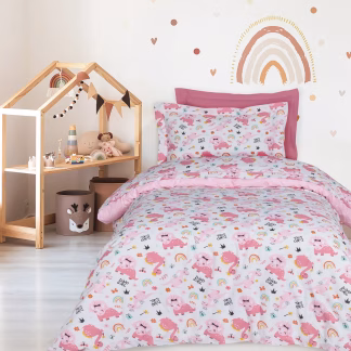 Das Kids Σετ Σεντονια Μονα 4936 Pink - White Pink - White