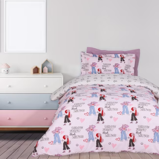Das Kids Σετ Σεντονια Μονα 4940 Grey - Pink Grey - Pink