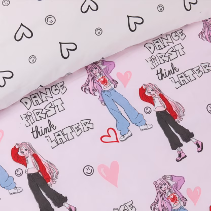 Das Kids Σετ Σεντονια Μονα 4940 Grey - Pink Grey - Pink