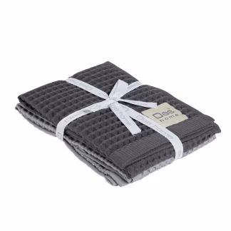 Das Home Σετ Ποτηροπανα 2Τμχ 40Χ60 0801 Grey Grey
