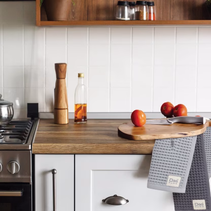 Das Home Σετ Ποτηροπανα 2Τμχ 40Χ60 0801 Grey Grey