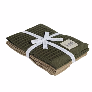 Das Home Σετ Ποτηροπανα 2Τμχ 40Χ60 0802 Green - Olive Green - Olive