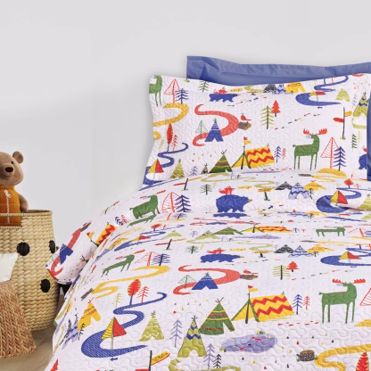 Das Kids Ζευγος Μαξιλαροθηκες 4927 Blue - Green - White Blue - Green - White