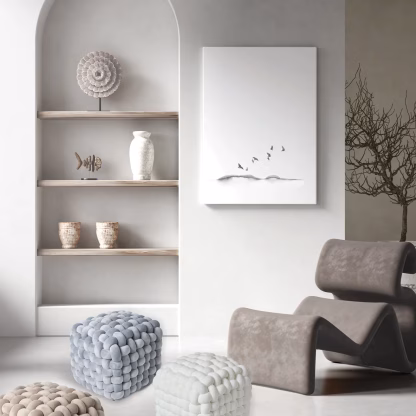 Das Home Διακοσμητικο Πουφ 43Χ43Χ40 2275 White White