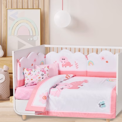 Das Baby Παντα Κουνιας Fun Digital Print 4936 Pink - White Pink - White